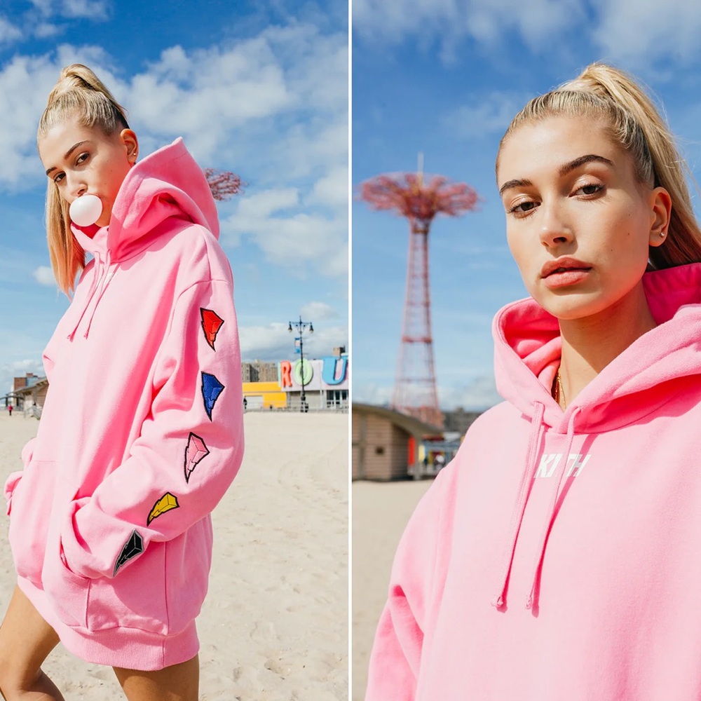 Kith Power Rangers Pink Hoodie size Small